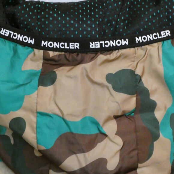 Moncler Kids' Nikandro Camouflage Print Jacket In Green Youth 14A - Picture 11 of 16